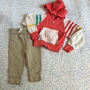 Baby 6-12M Bundle Rainbow Hoodie + Jogger Pants